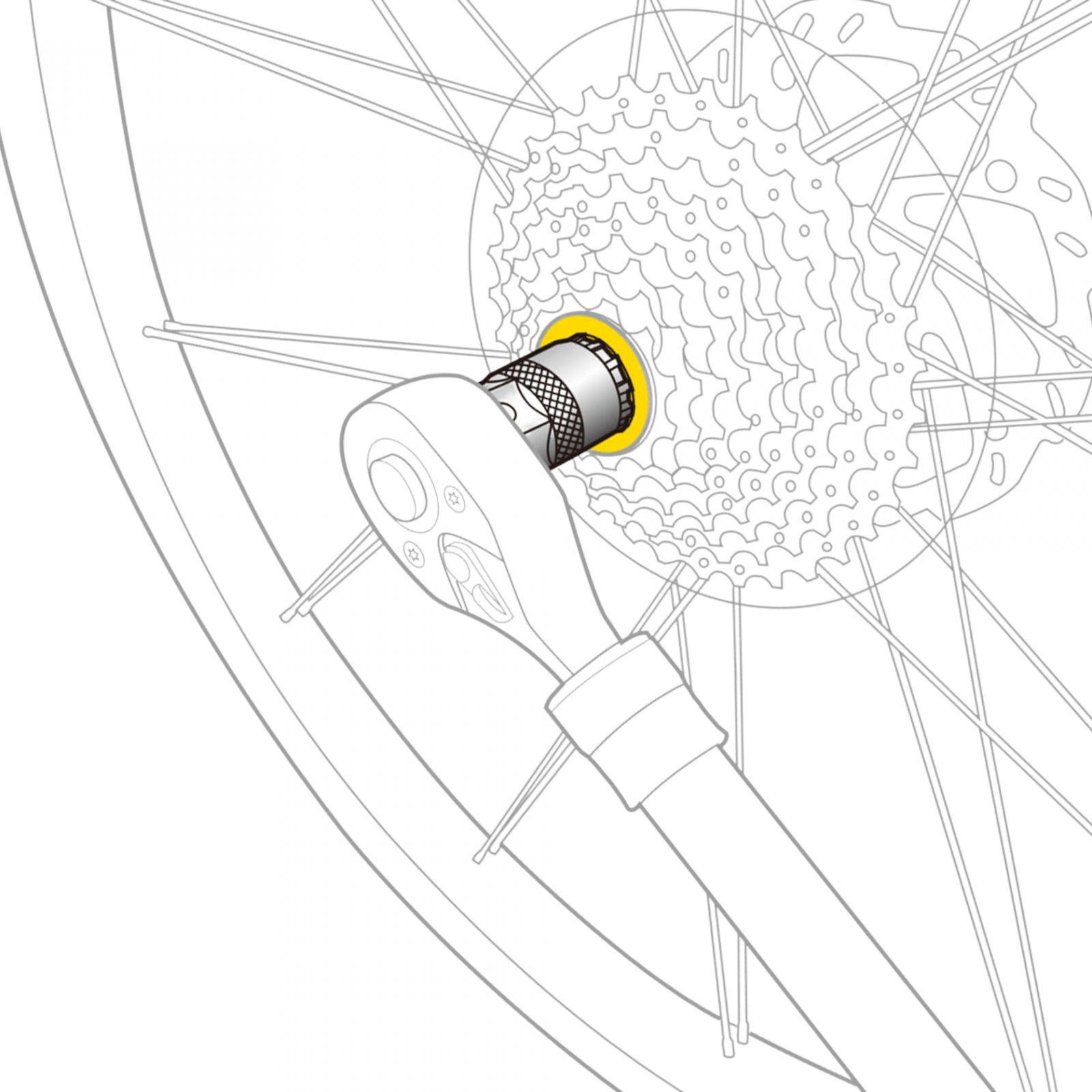 Topeak Freewheel Remover Kassettenabzieher, Grau, One Size
