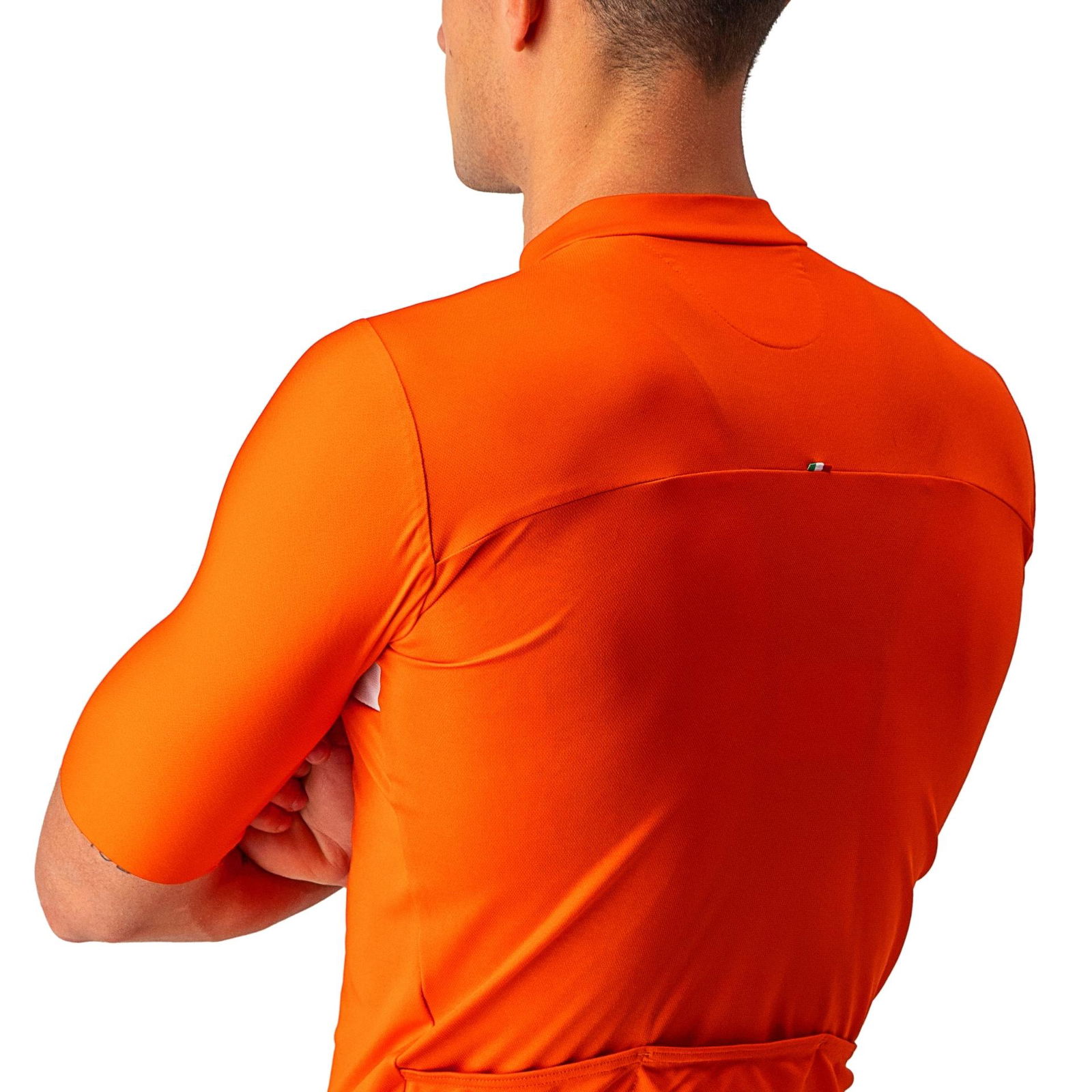 Castelli Prologo 7 Kurzarm-radtrikot, Fiery red / light black / ivory