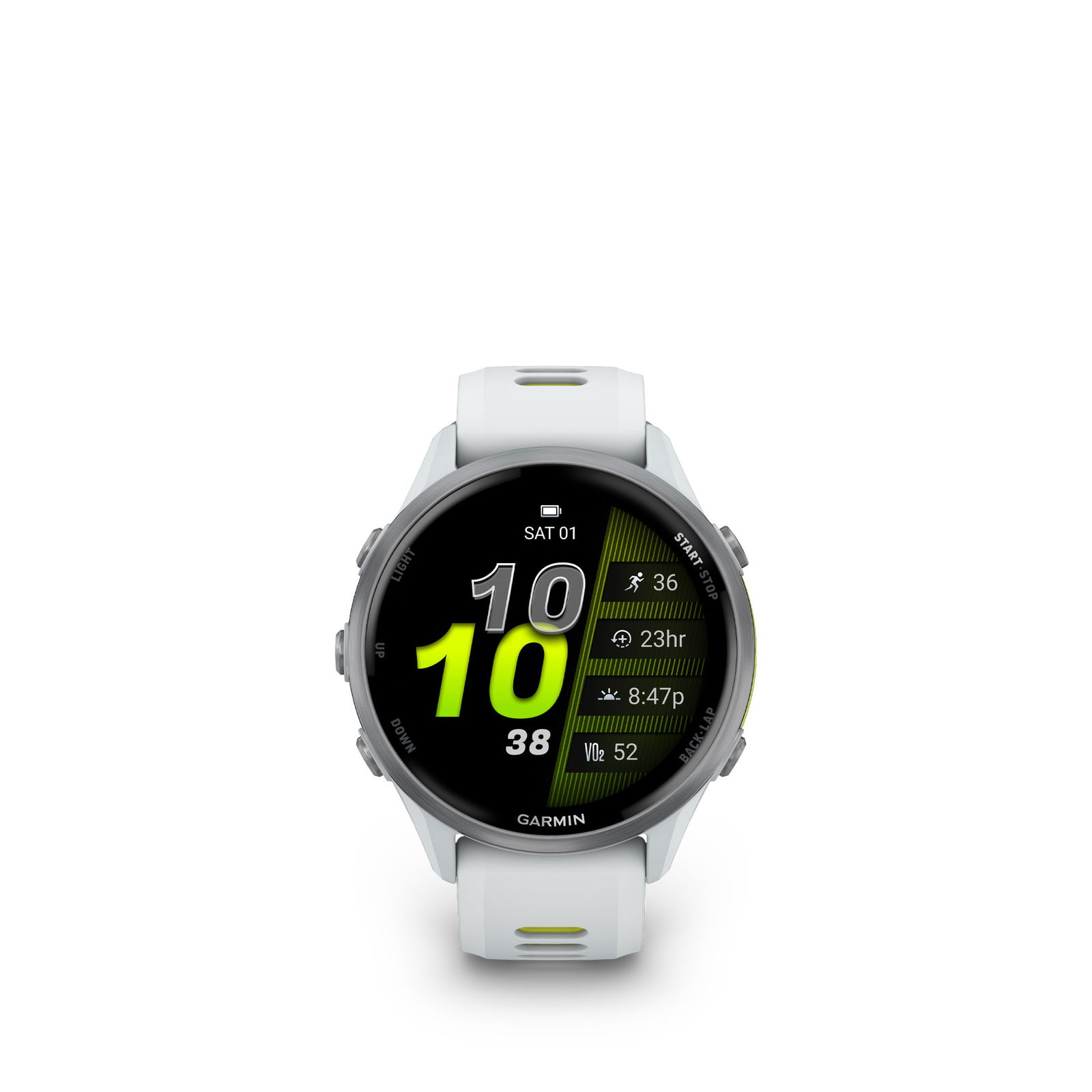 Garmin Forerunner® 970 Smartwatch, Steinweiss/titanium titan Garmin Forerunner® 970 Smartwatch, Steinweiss/titanium titan