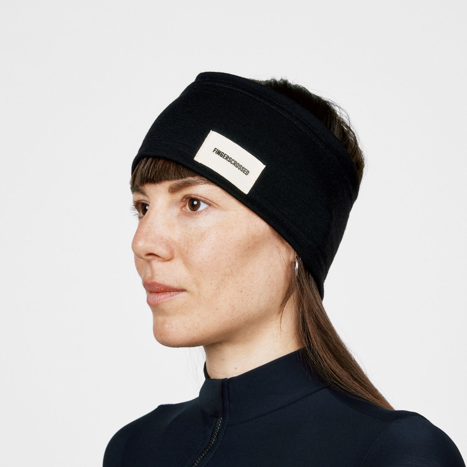 FINGERSCROSSED Headband Stirnband, Schwarz