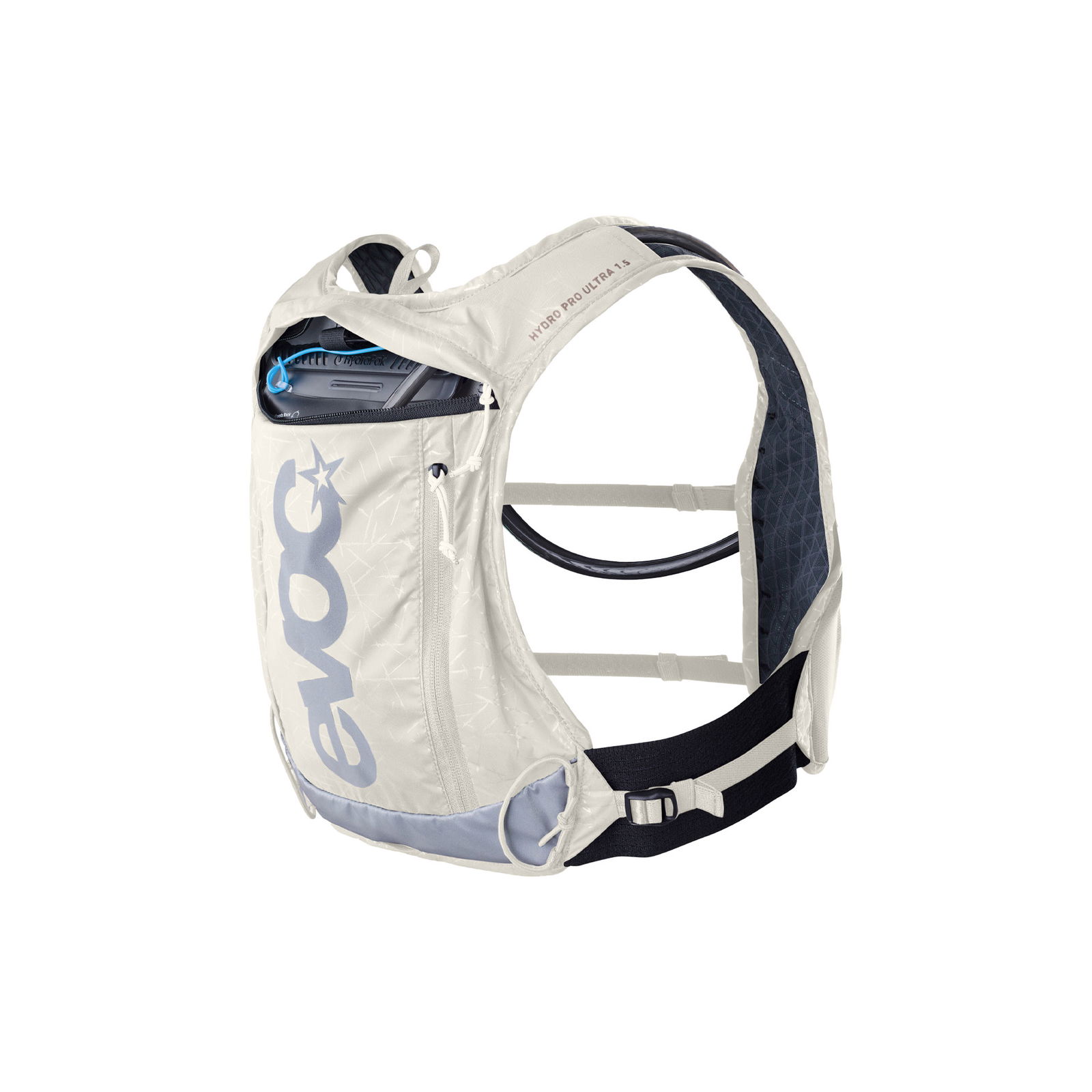 EVOC Hydro Pro Ultra 15 + Hydration Bladder 15 Trinkrucksack mit Trinkblase, Sand, One Size