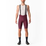 Castelli Espresso Bibshort - deep bordeaux, Frontansicht, #1