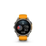 Garmin Fenix 8 - 47 mm AMOLED Sapphire - Graphit/Titanium Titan/Spark Orange, #8