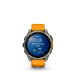 Garmin Fenix 8 - 47 mm AMOLED Sapphire - Graphit/Titanium Titan/Spark Orange, #9