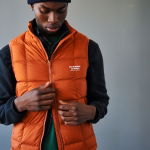 Pas Normal Studios Off-Race Down Weste - copper orange, #8