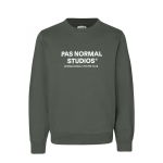 Pas Normal Studios Off-Race Logo Sweatshirt - olive, #1
