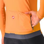 Castelli Espresso Thermal Jersey - vivid orange/dark gray, Reißverschlusstasche, #5