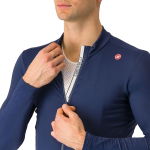 Castelli Espresso Thermal Jersey - belgian blue, Reißverschluss, #3