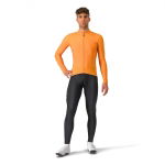 Castelli Espresso Thermal Jersey - vivid orange/dark gray, Frontansicht, #6