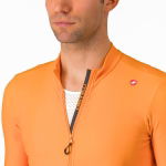 Castelli Espresso Thermal Jersey - vivid orange/dark gray, Reißverschluss, #3