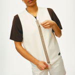 Pas Normal Studios Off-Race Cotton Twill Vest - limestone, #8