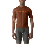 Castelli Prologo Lite Jersey - deep mocha/vivid orange, Frontansicht, #1