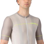 Castelli Unlimited Endurance 2 Jersey - silver moon/dark silver moon-electric lime, Brustbereich, #3