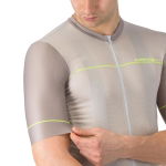 Castelli Unlimited Endurance 2 Jersey - silver moon/dark silver moon-electric lime, Ärmelabschlüsse, #4