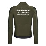 Pas Normal Studios Men's Mechanism Thermal Long Sleeve Jersey - dark olive, #2