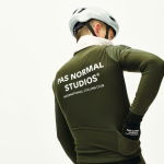 Pas Normal Studios Men's Mechanism Thermal Long Sleeve Jersey - dark olive, #4