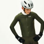 Pas Normal Studios Men's Mechanism Thermal Long Sleeve Jersey - dark olive, #5