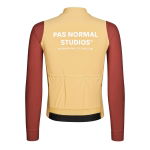 Pas Normal Studios Mechanism Long Sleeve Jersey - camel/maroon, #2