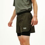 	Pas Normal Studios Balance 2-in-1 Shorts - dark olive, #4