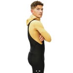 Pas Normal Studios Men's Thermal Hooded Windproof Baselayer - camel / maroon, #4