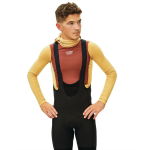 Pas Normal Studios Men's Thermal Hooded Windproof Baselayer - camel / maroon, #3