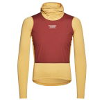 Pas Normal Studios Men's Thermal Hooded Windproof Baselayer - camel / maroon, #1