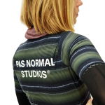 Pas Normal Studios Women's Essential Jersey - light olive stripe, #4