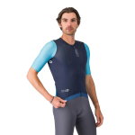 Castelli Corretto Jersey - belgian blue/blue fiamma-white, #1